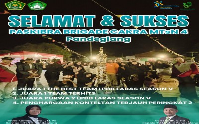 Prestasi Gemilang MTsN 4 Pandeglang dalam Ajang LPBB LARAS Season V Se-Pulau Jawa