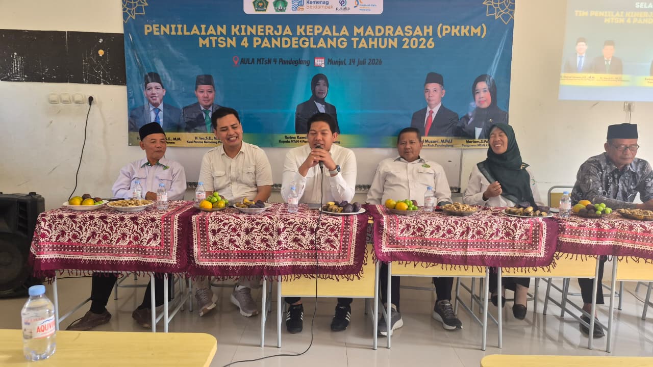 Jajaran Tim Penilai PKKM MTsN 4 Pandeglang